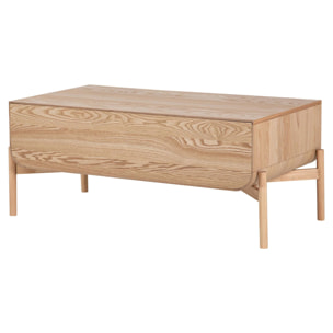 Mesa Centro Mdf Marron 110x56x45 Cm