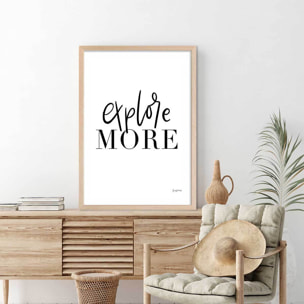 Poster explore more Affiche sous cadre bois