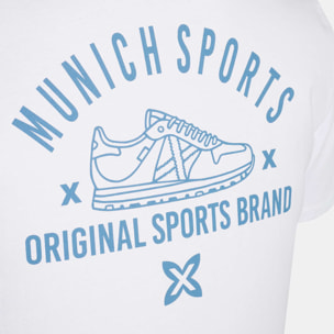 Camiseta MUNICH de algodón blanca