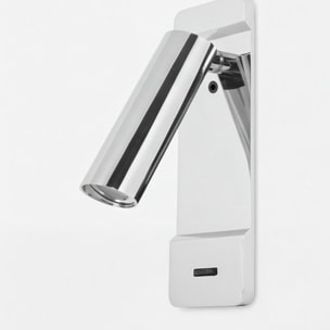 LEDS C4 Luz De Lectura Lire Switch LED 2.2W 2700K Cromo 125Lm