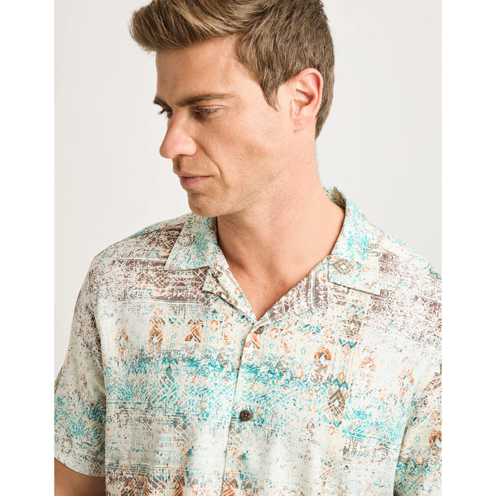 Camisa Manga Corta Multicolor - Marittima