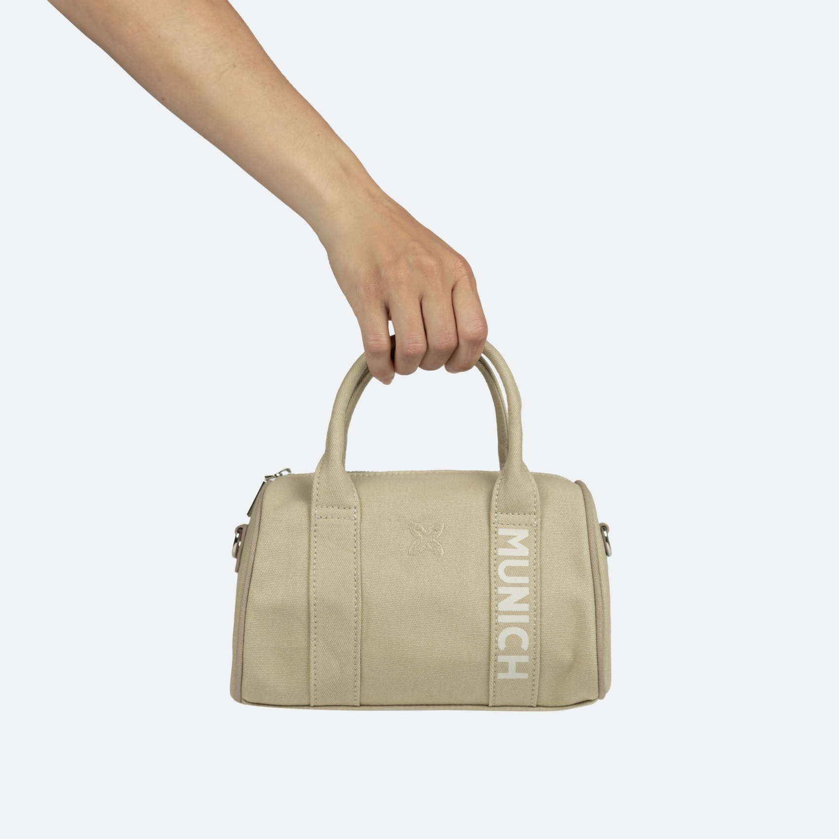 BOLSO CALA CROSSBODY BARREL C/TAUPE + ORANGE