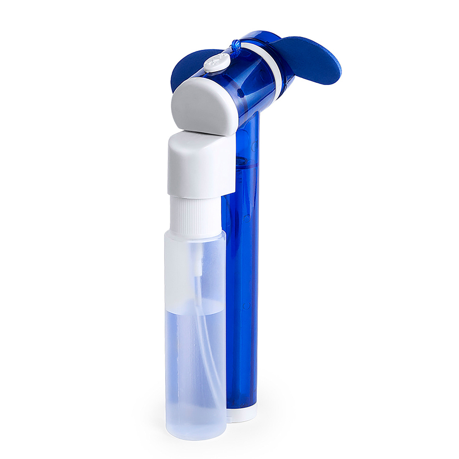 Ventilatore vaporizer portatile con serbatoio da 35 ml e spruzzatore manuale d'acqua.