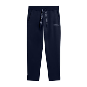 Pantaloni 7/8 con Spacchi Laterali sul fondo e Logo FREDDY