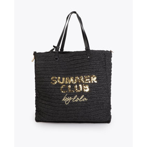 Borsa decostruita in rafia Summer Club