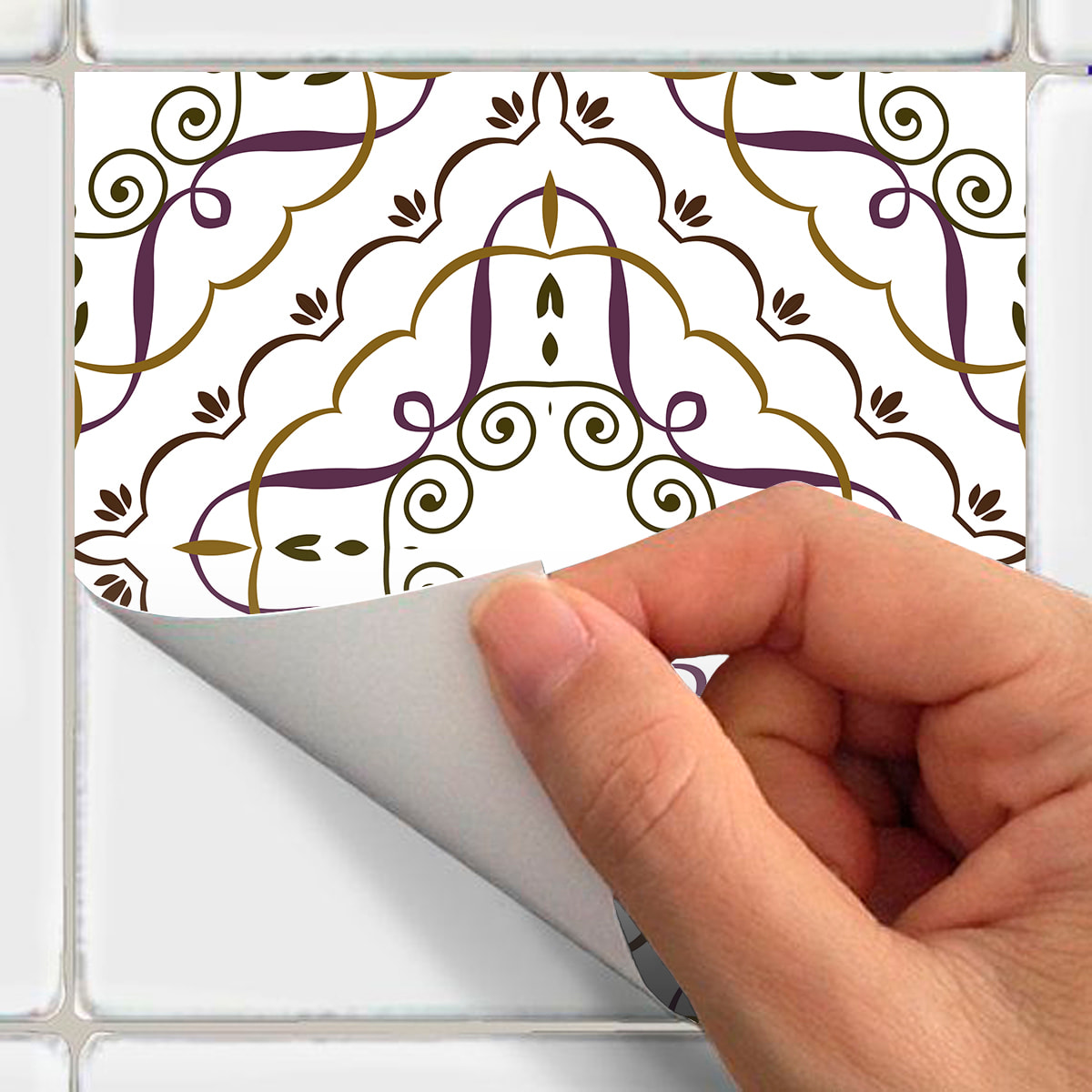 Stickers muraux - Sticker Mural Carrelage adhésif Cuisine Salle de Bain - 30 STICKERS CARRELAGES AZULEJOS LUCREZIA