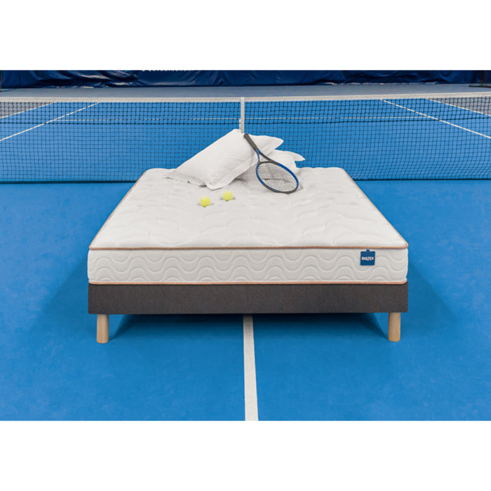 Ensemble LE 5EME SET 2 places| Matelas H 21cm avec sommier ferme |confort ferme