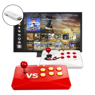 Pandora Twince. Emulatore di console arcade per giochi classici HDMI. 2 joystick senza fili. 1 e 2 giocatori.