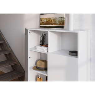 Aparador 1 hueco Printed blanco 110x90x34 cm