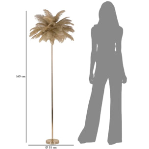 LAMPADA DA TERRA PALM CAMMELLO CM Ø 55X160