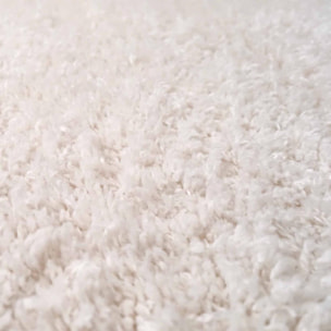 Tapis shaggy tissé motif uni KAFI