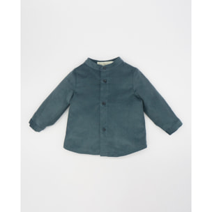 CAMISA CUELLO MAO MICROPANA AZUL