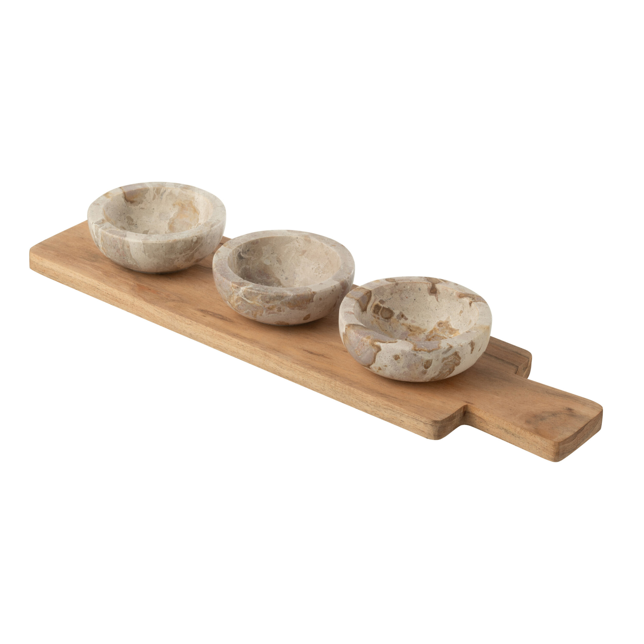 J-Line set d’épices Marbre - pierre - naturel/beige