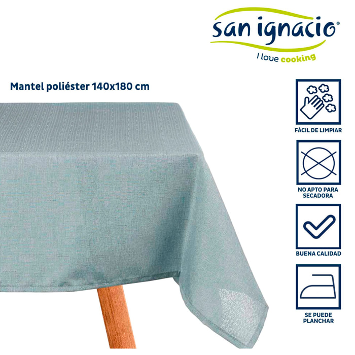 Mantel poliester 140x180cm azul palo colección kinvara