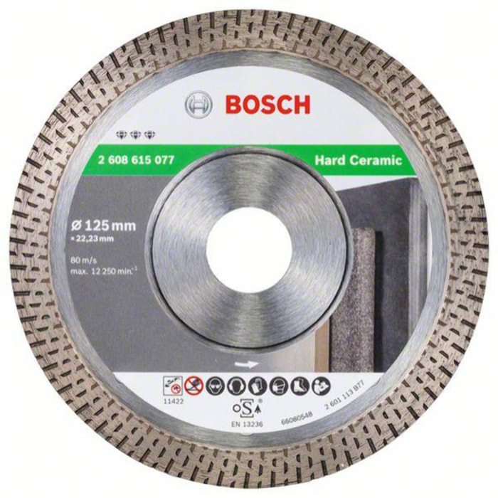 Disque diamanté Best Hard Ceramic Expert BOSCH 125 mm - 2608900655