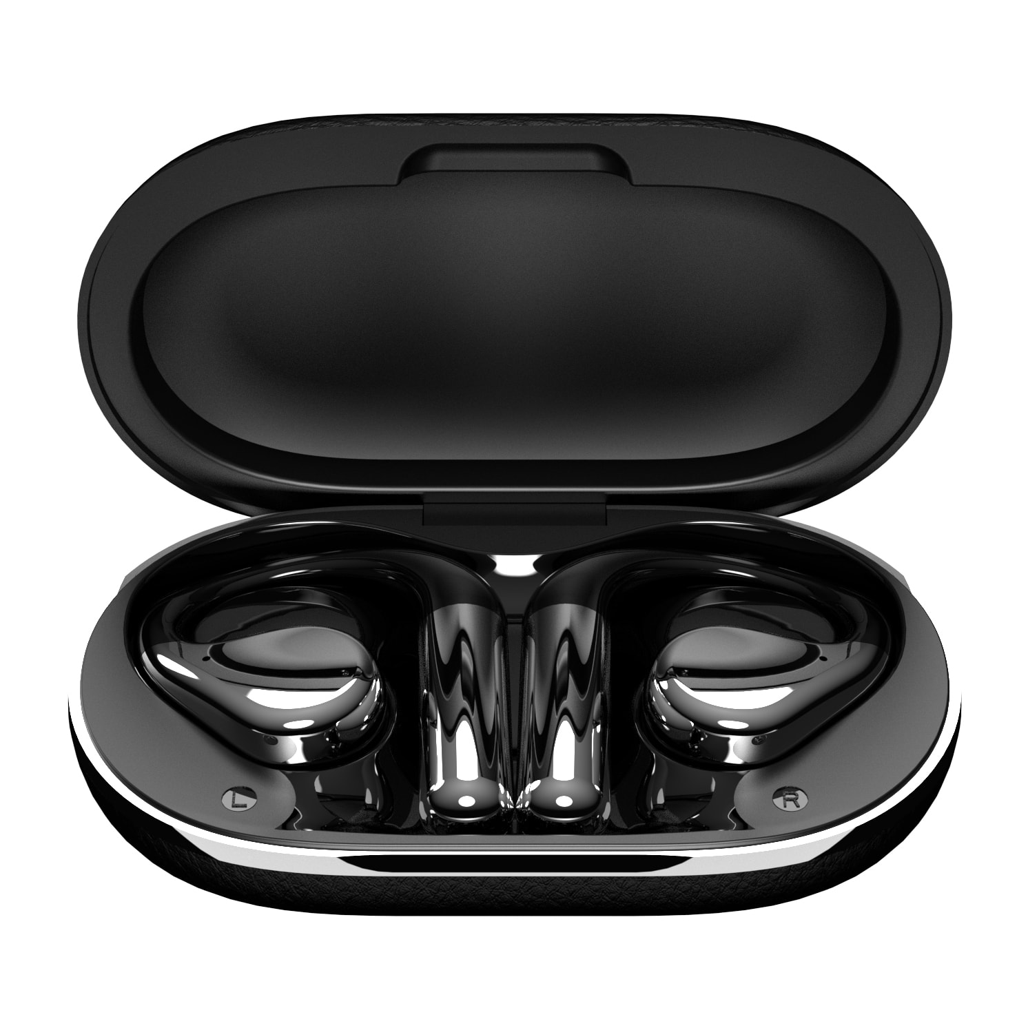 Q31 Cuffie Bluetooth 5.4. Schermo led. Tecnologia OWS riduzione del rumore e traduttore con Ai.