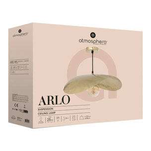 Suspension "Arlo" doré D56cm