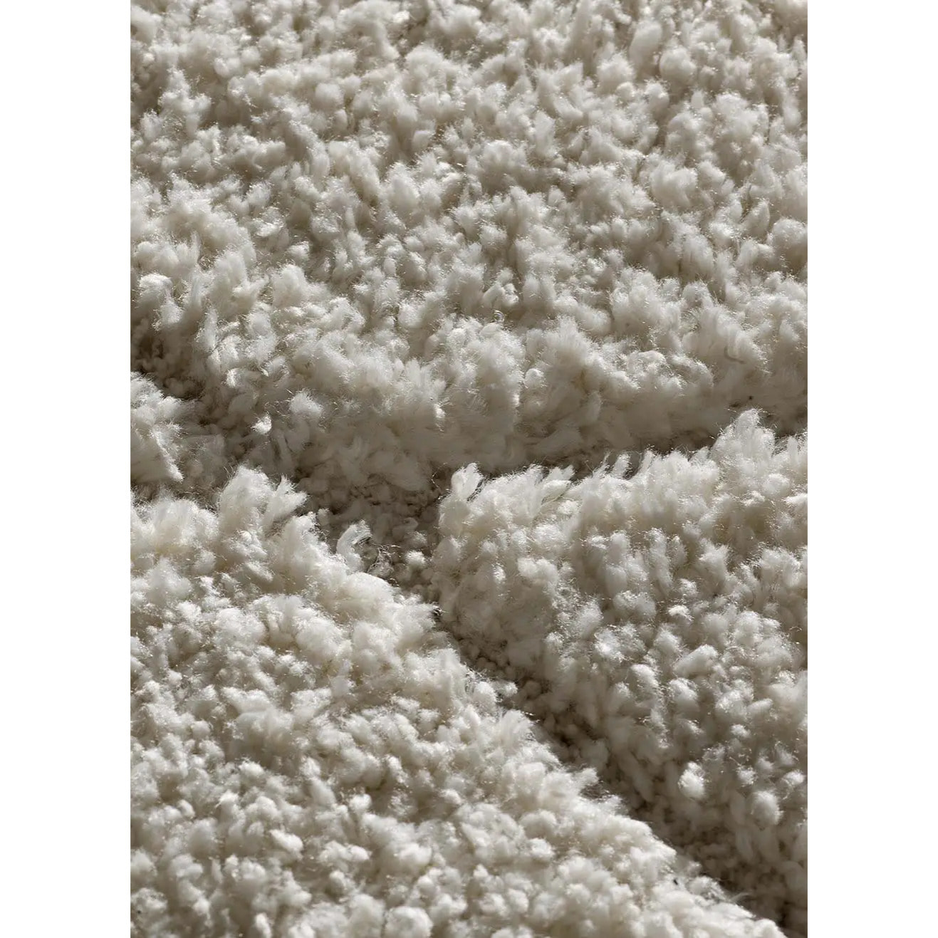 ATESA Alfombra shaggy suave estilo escandinavo blanca, varias medidas disponibles
