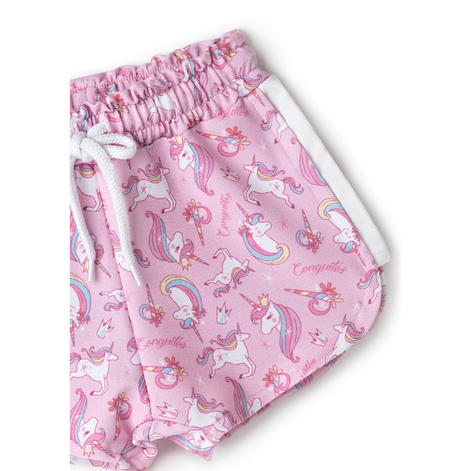 Shorts Deportivos Unicornios Rosa