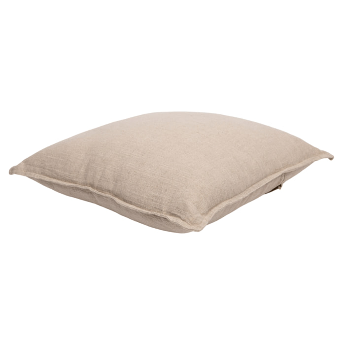 Coussin déhoussable en lin - Beige