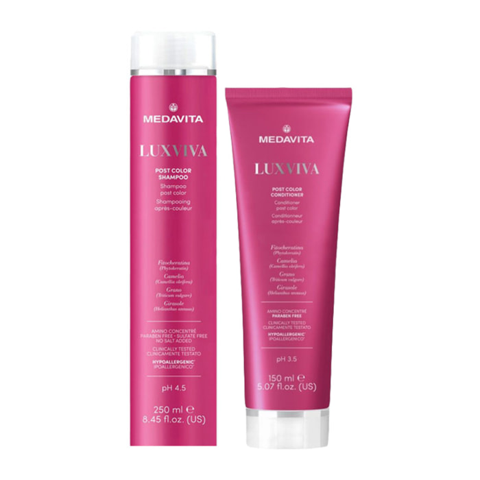 MEDAVITA Kit Luxviva Post Color Shampoo 250ml + Conditioner 150ml