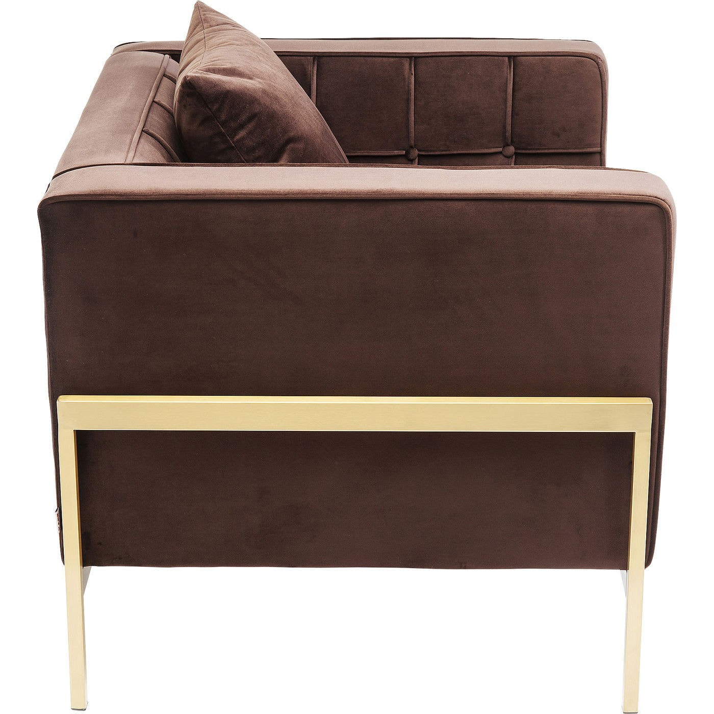 Fauteuil Loft marron velours Kare Design