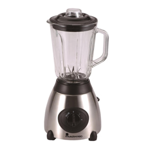 Batidora de vaso 500w de 1,5l 2+1 velocidades en acero inoxidable masterpro