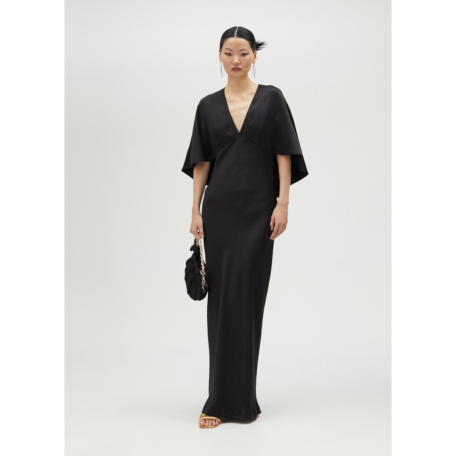 Vestito lungo maniche stile poncho