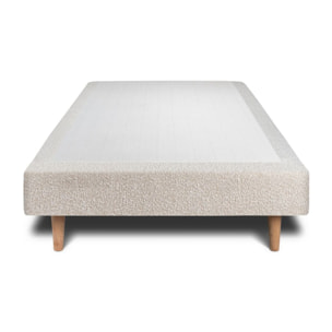 Sommier Tapissier Bouclette Ep14 - pieds bois