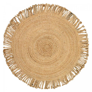 Tapis rond 200x200 rond JT SATCH Beige , tapis jute artisanal
