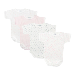 Pack 4 Body Ab. Hombro Manga Corta