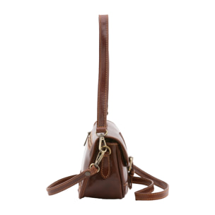 Borsa a spalla  da donna In Vera pelle Made in Italy 14x23x9 cm