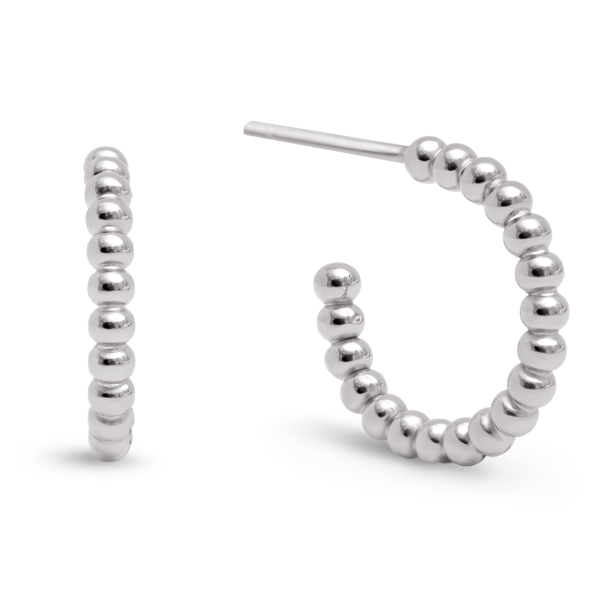 Orecchino Pebble Dots S in Acciaio