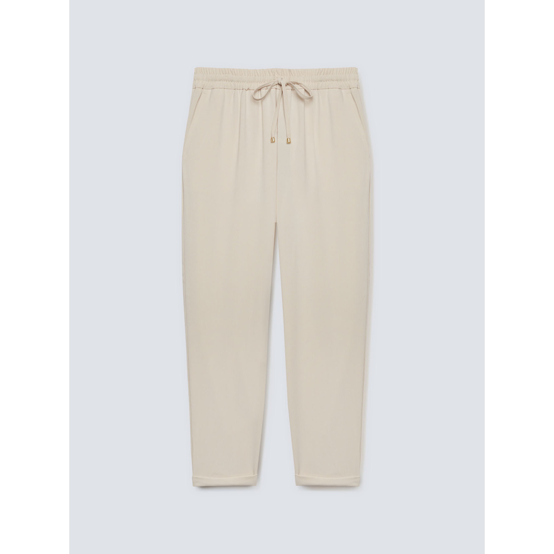 Fiorella Rubino - Pantalones jogger vaporosos - Beige