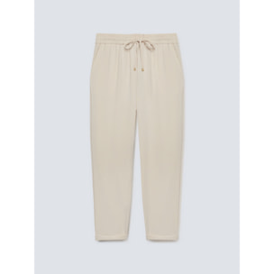 Fiorella Rubino - Pantalones jogger vaporosos - Beige