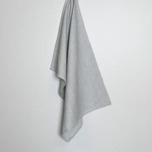 Torchon de cuisine rayé en coton - Noir