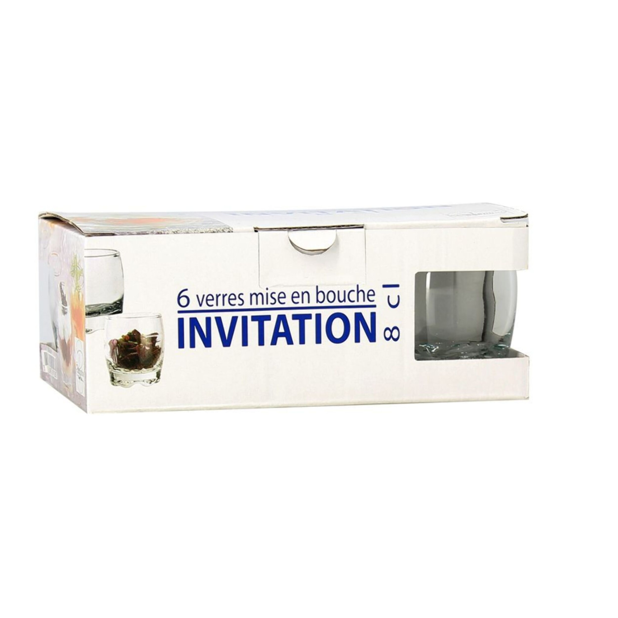 Lot de 6 verrines 8cl en verre