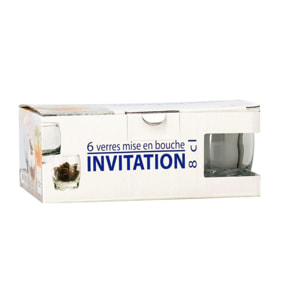 Lot de 6 verrines 8cl en verre