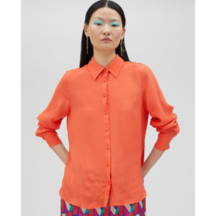 Camicia basic in seta
