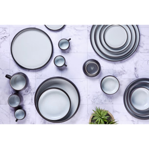 Assiette GOURMET Ø28cm - 4 pièces - Onyx