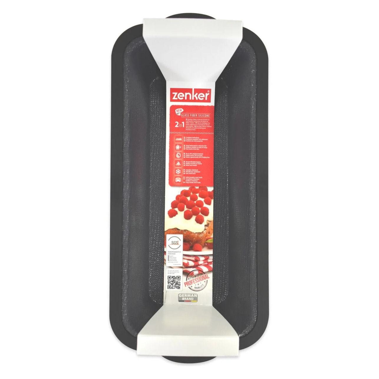 Lot de 2 moules à gâteaux 31,5/14,2 cm en silicone Silicone fibre de verre Silicone fibre de verre Zenker  Silicone fibre de verre