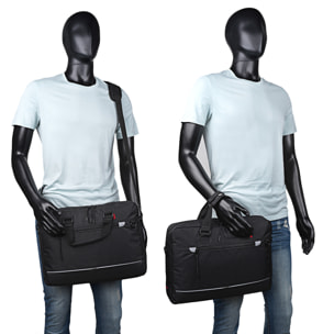 Maletin Portadocumentos Textil Jaslen Norwich Negro