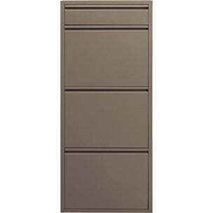 Casier à chaussures Caruso taupe 3+1 tiroirs Kare Design