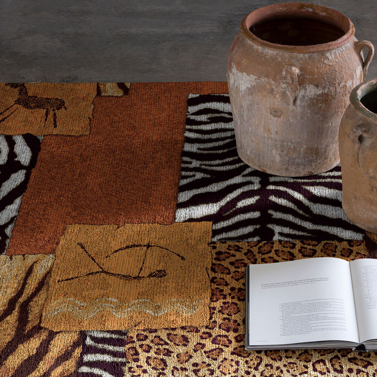 Alfombra decorativa KAMPALA multicolor. Varias medidas disponibles