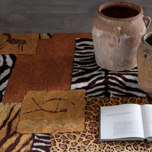 Alfombra decorativa KAMPALA multicolor. Varias medidas disponibles