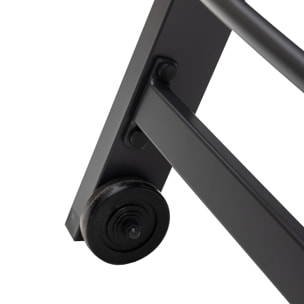 Lot de 2 bains de soleil BARBADOS en textilène gris - aluminium gris anthracite