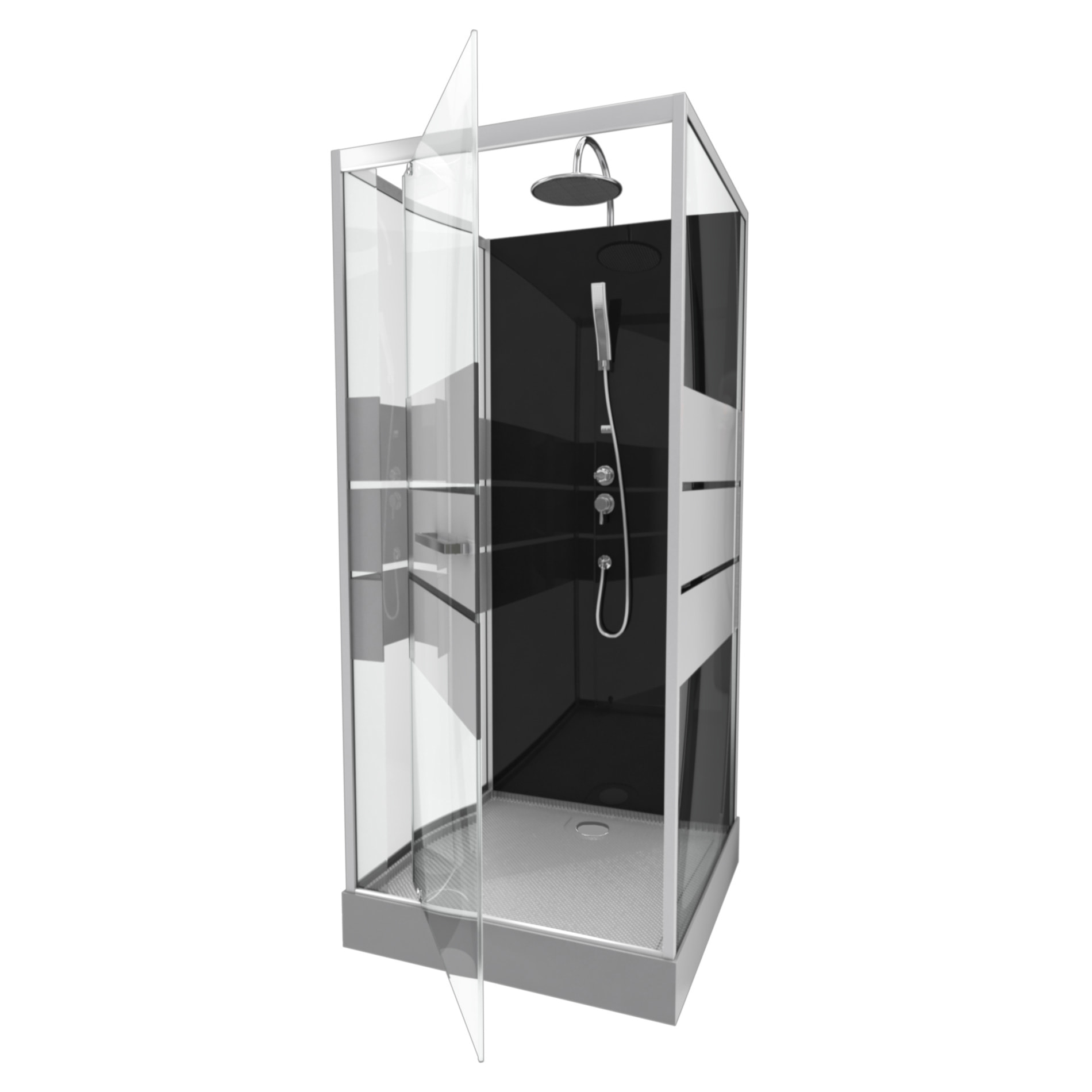 Cabine de douche 90 carrée 90x90x225cm - SCRATCHY 90