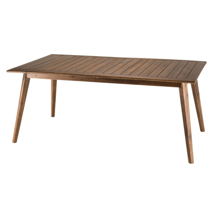 VICK - Table de jardin 8/10 personnes - extensible 180/240x100x75 cm en bois Acacia