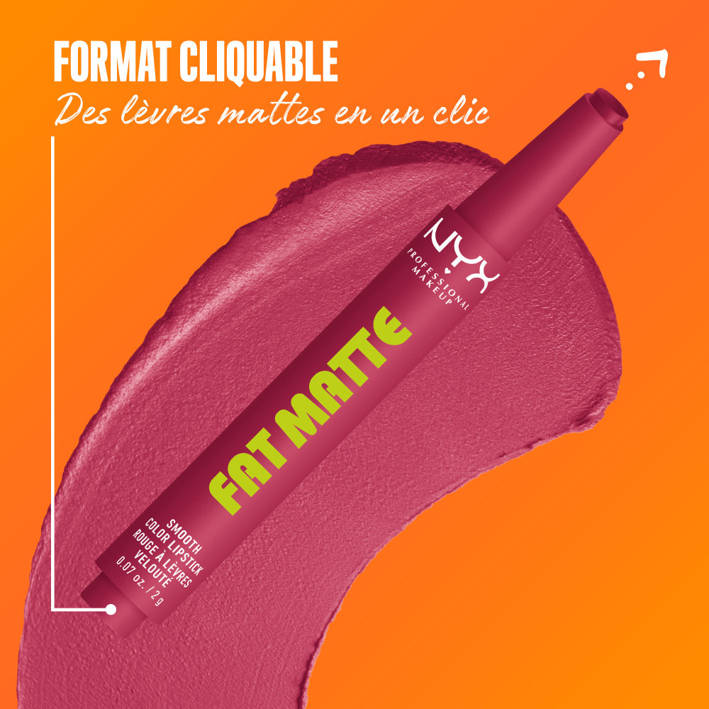 NYX Professional Makeup Fat Matte Rouge à Lèvres Mat Crémeux Blush Blanket