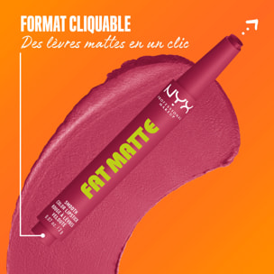 NYX Professional Makeup Fat Matte Rouge à Lèvres Mat Crémeux Blush Blanket